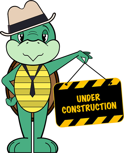 Graphic of the STAR tortoise holding an "Under Construction" sign.